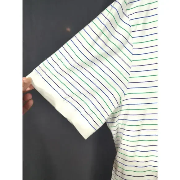 Polo Ralph Lauren Striped Pattern Collared Polo Shirt XL Short Sleeve 100 Cotton - Picture 6 of 9